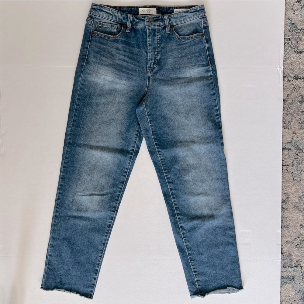 Jessica Simpson Spotlight High rise Straight ankle jeans in lucky star size 28 - Picture 2 of 15